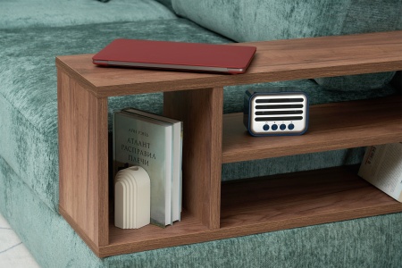 Диван п-образный пантограф Рон MODOOL XL с барами бирюзовый