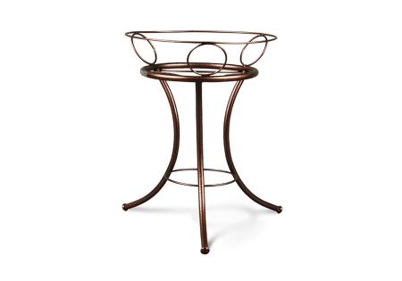 Подцветочница Песочные часы медная / коричневая