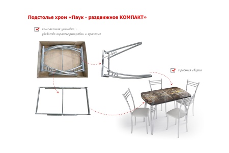 Раздвижной стол Интерьер компакт город