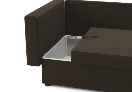 Диван еврокнижка Дагмар коричневый