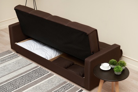 Диван книжка Прайм коричневый