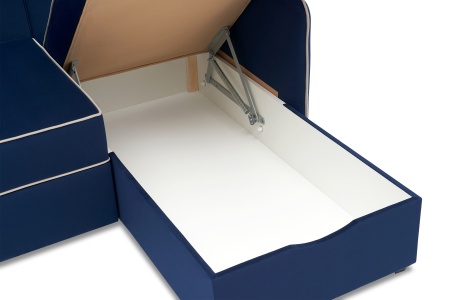 Диван угловой дельфин Энерджи темно-синий