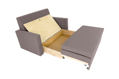 Диван выкатной Виктория-5 коричневый