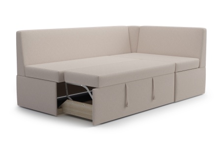Кухонный угловой диван дельфин Орион бежевый