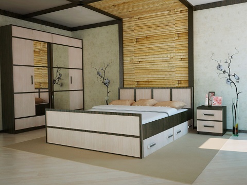 Спальный Гарнитур Сицилия №1 Венге/Белфорт