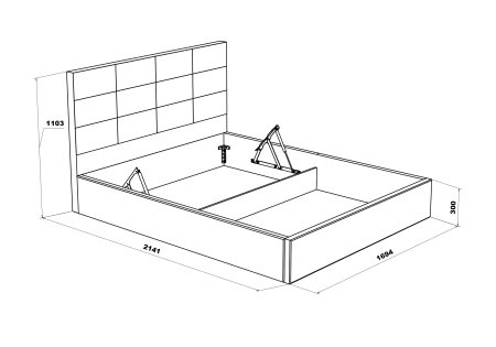 Кровать Диана велюр розовый