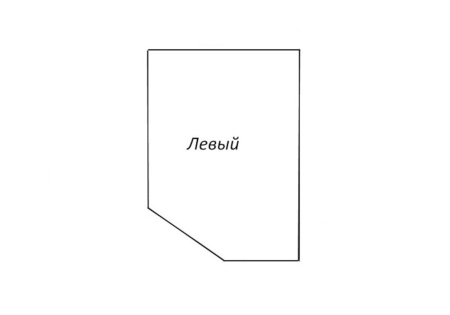 Столешница Оникс левая