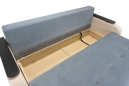 Диван еврокнижка Севилья серый