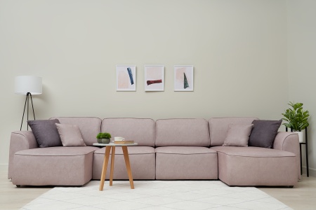 Диван п-образный еврокнижка Имир MODOOL бежевый