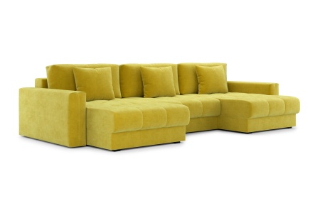 Диван п-образный тик-так Монарх М1О2 горчичный