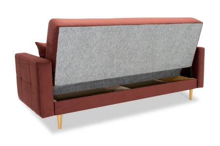 Диван книжка Фиеста бордовый