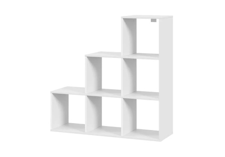 Стеллаж Денвер-2 белый текстурный