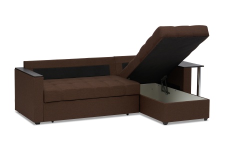 Диван угловой дельфин Атланта коричневый