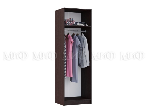 Шкаф Платяной Жасмин Венге/Белый Глянец (Ш-700 × В-2200 × Г-520 мм)