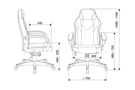 Кресло игровое Zombie Game 17 черное / красное