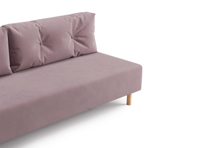 Диван еврокнижка Хольми розовый