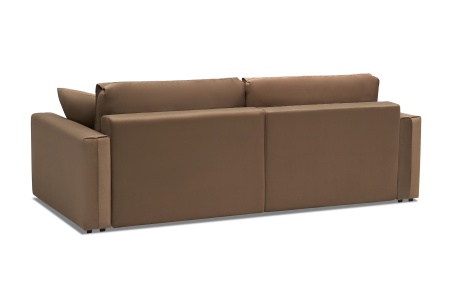 Диван угловой тик-так Монарх коричневый