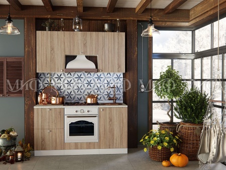 Кухонный Гарнитур Техас-1 МДФ Сонома 1600/1700/1800/2000 мм