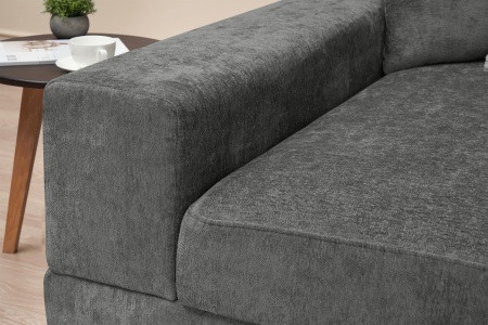 Диван п-образный пантограф Рон MODOOL XL с баром серый