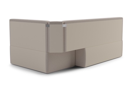 Кухонный угловой диван дельфин Орион бежевый