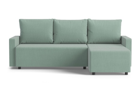 Диван угловой еврокнижка Мидгард светло-зеленый