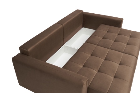 Диван тик-так Монарх коричневый