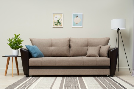 Диван еврокнижка Амстердам бежевый