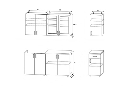 Кухня Престиж №3 2.0 м жемчуг шервуд