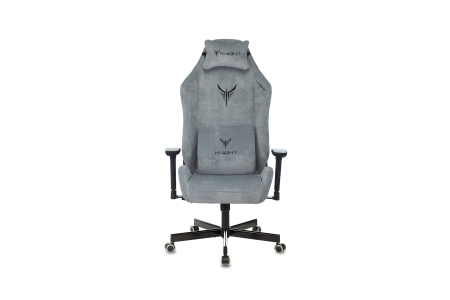 Кресло игровое Бюрократ Knight N1 серо-голубое