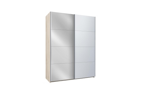 Шкаф-купе Fortune-2 1.8 м тип 2 сонома / белый / зеркало