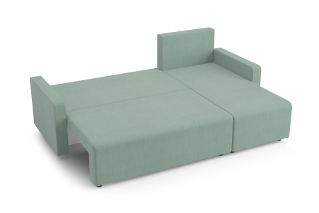 Диван угловой еврокнижка Мидгард светло-зеленый