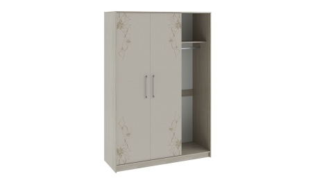 Спальный Гарнитур Мадлен №2 Ясень Шимо/Бежевый Глянец с Рисунком