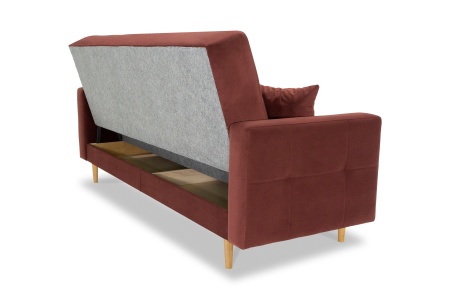 Диван книжка Фиеста бордовый