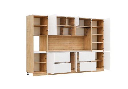 Кухня Карина №1 белый глянцевый / сонома