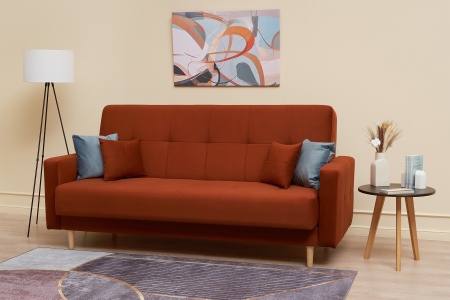 Диван книжка Фиеста коричневый