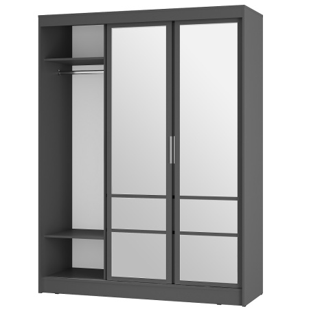 Шкаф-купе Симпл ШКК-06, графит