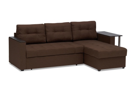 Диван угловой дельфин Атланта коричневый