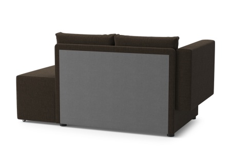 Диван еврокнижка Дагмар коричневый