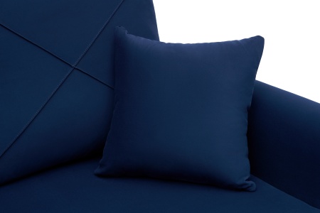 Диван угловой дельфин Лира темно-синий