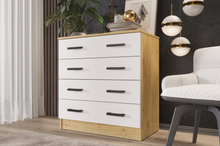 Комод К800 дуб вотан / белый