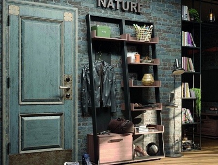 Стеллаж Nature 95, дуб табачный
